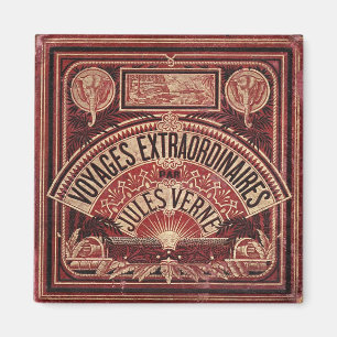 JULES VERNE "EXTRAORDINAIRE REIZEN" (1878) MAGNEET