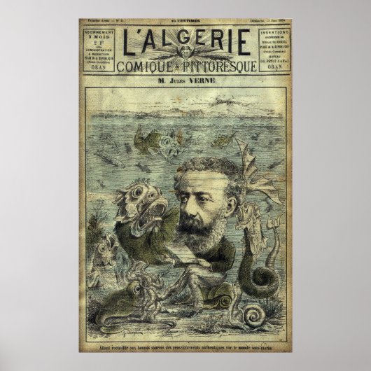 Jules Verne Poster (Voorkant)