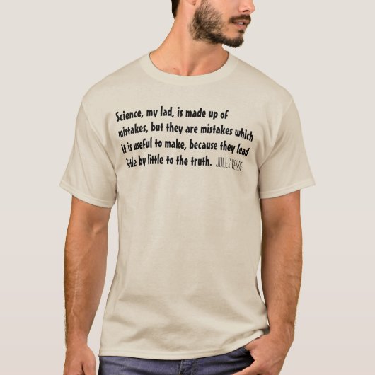 Jules Verne Quote Science T-Shirt (Voorkant)
