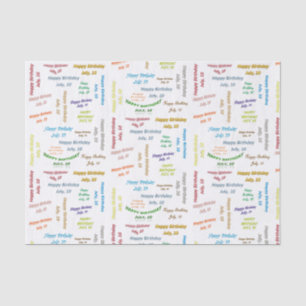 Juli, 10-jarig Weefselpapier Tissuepapier