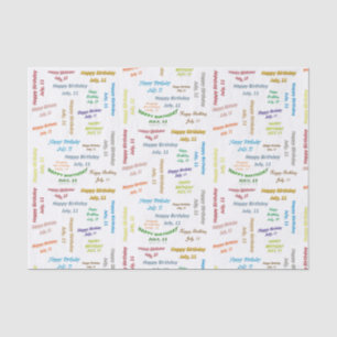 Juli, 11-jarig Weefselpapier Tissuepapier