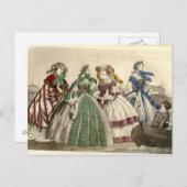 Juli, 1859 Modes Briefkaart (Voorkant / Achterkant)