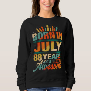 Juli 1934 88 jaar oud 88ste verjaardag kaars grafi trui