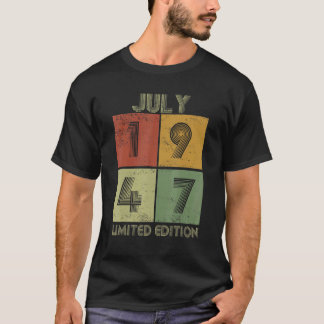 juli 1947 75 jaar t-shirt