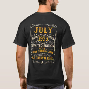 Juli 1973 48ste verjaardag 48 jaar oude mannen vro t-shirt