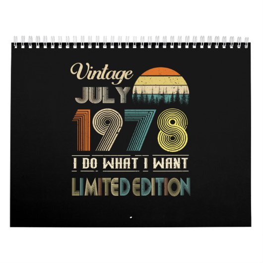  juli 1978 Wat ik wil Limited Edition Kalender (Hoes)