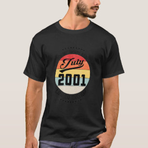 Juli 2001 21e verjaardag Tee 21 jaar legaal T-shirt