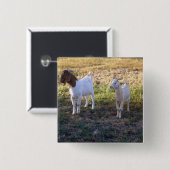 Juli 2008_TwoGoats_v2 Vierkante Button 5,1 Cm (Voorkant /achterkant)