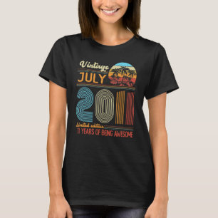 juli 2011 11 jaar oud 11e B Dag Decorati T-shirt