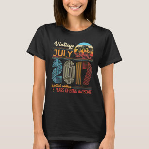  juli 2017 5 jaar oud decorat van 5 jaar oud t-shirt