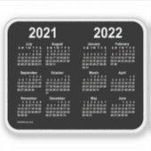 Juli 2021 Thru Juni 2022 Schoolkalender door Janz Sticker (Voorkant)