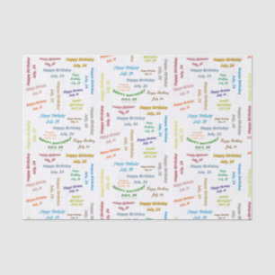 Juli, 24-jarig weefselboek tissuepapier