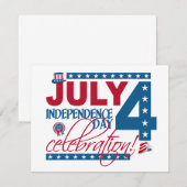 JULI 4 Viering uitnodiging - aanpassen! (Voorkant / Achterkant)