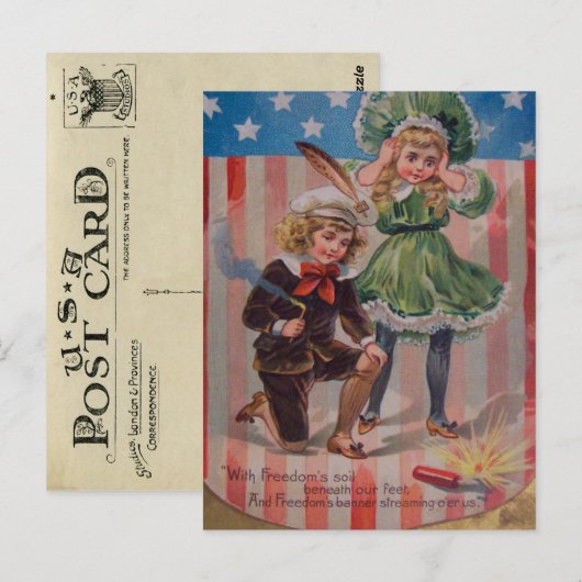  juli 4e Briefkaart (Voorkant / Achterkant)