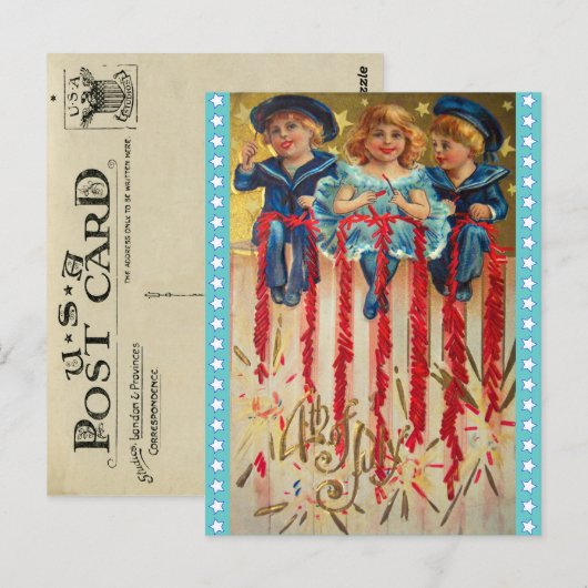  juli 4e Briefkaart (Voorkant / Achterkant)