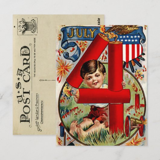 juli 4e Briefkaart (Voorkant / Achterkant)