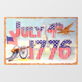  Juli 4E Venster Cling Raamsticker (Vel)