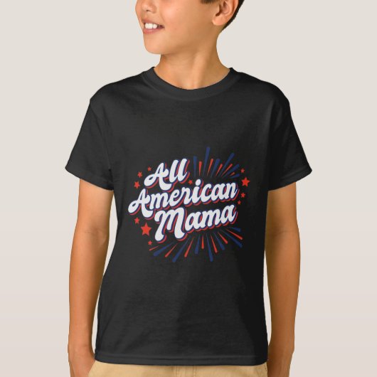 Juli Amerikaanse Onafhankelijkheidsdag - All Ameri T-shirt (Voorkant)