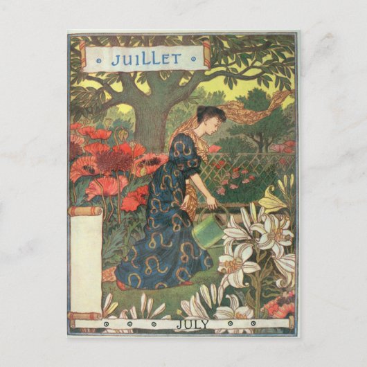 juli briefkaart (Voorkant)