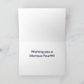 Juli de 4e mod retro patriottische Onafhankelijkhe Kaart (Binnen)