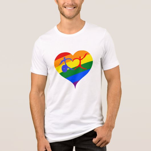 Juli Disability Pride Maand Tri-Blend Shirt (Voorkant)