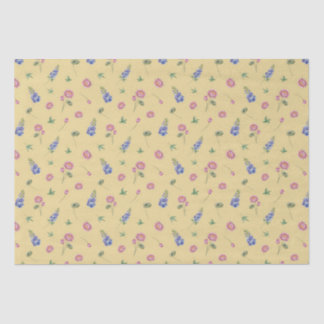 Juli Geboorte Maand Bloemen Larkspur Water Lily Tissuepapier