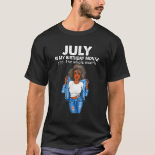 Juli is mijn geboortemaand de hele maand 1 t-shirt