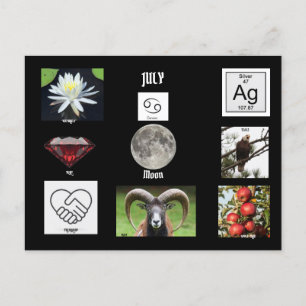 Juli Kanker Geboorte Maand Briefkaart