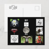 Juli Kanker Geboortemaand Ansichtkaart Briefkaart (Voorkant / Achterkant)