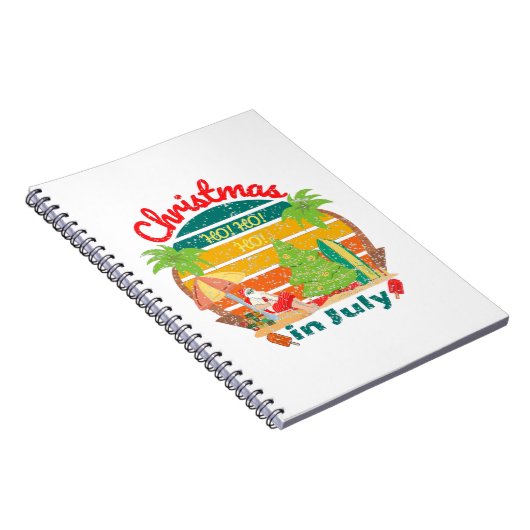 juli kerstmis in juli notitieboek (Rechterzijde)