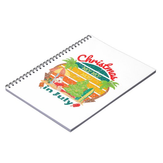 juli kerstmis in juli notitieboek (Linkerzijde)