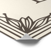 Juli maand bloem poster (Hoek)