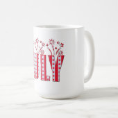 Juli Party Maand Canadese Maple Leaf Vlag Koffiemok (Voorkant rechts)