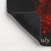 Juli Ruby – Phoenix & Fiery Birthstone Muismat (Hoek)