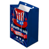 Juli Vierde Onafhankelijkheidsdag Gift Bag Medium Cadeauzakje (Voorkant Gekanteld)