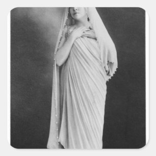 Julia Bartet in 'Antigone' door Sophocles Vierkante Sticker