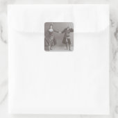 Julia en Felix Kschessinsky in de mazu Vierkante Sticker (Tas)