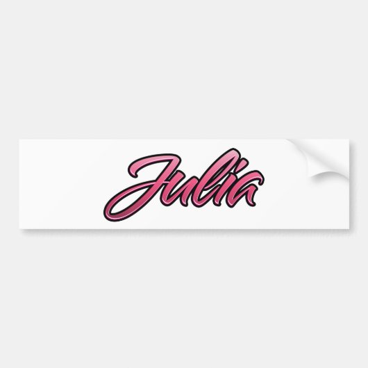 Julia faded pink Aufkleber Sticker (Voorkant)