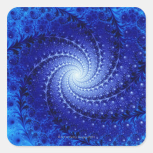 Julia Fractal 4 Vierkante Sticker