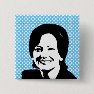 JULIA GILLARD VIERKANTE BUTTON 5,1 CM