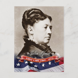 Julia Grant, First Lady of the U.S. Briefkaart