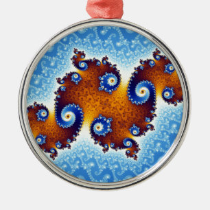 Julia Island Mandelbrot Set Metalen Ornament