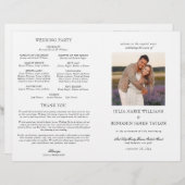 Julia katholiek Wedding Mass Ceremony Programma (Voorkant / Achterkant)