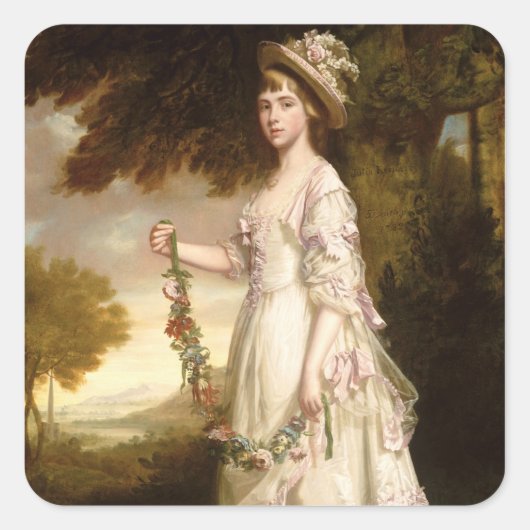 Julia Keathberry Vierkante Sticker (Voorkant)