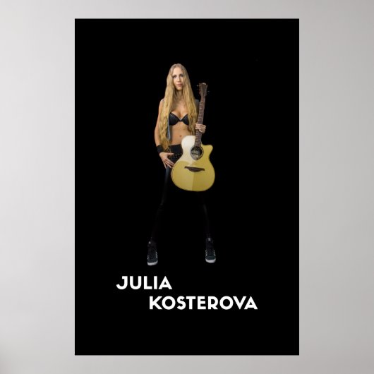 Julia Kosterova LAG Guitares Poster Nouveau (Devant)
