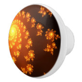 Julia Mandelbrot Abstracte Fractal Art Keramische Knop (Rechts)