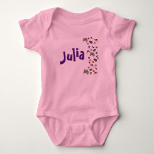 Julia, Naam met Australische Wilde Dieren, Romper