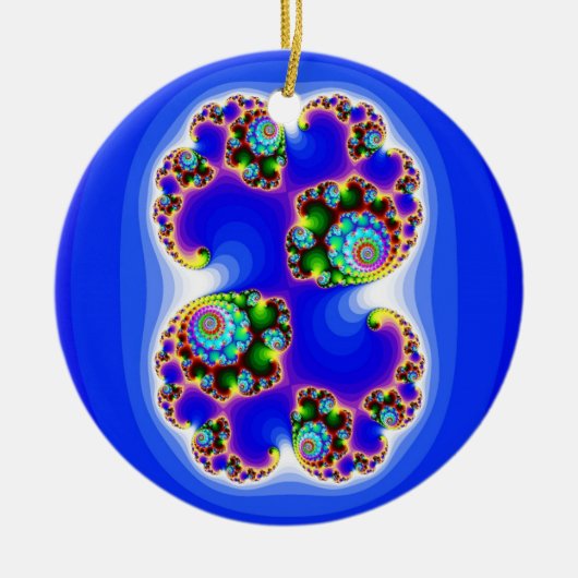 Julia Set Mandelbrot Set Fractal Geometry Keramisch Ornament (Voorkant)