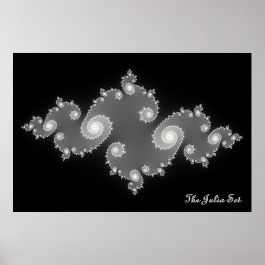 Julia Set (negatief) Poster (Voorkant)