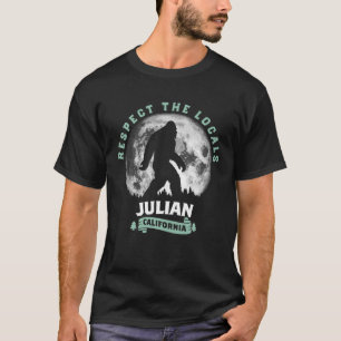 Julian California Bigfoot Nachtwandeling Retro T-S T-shirt